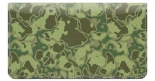Crazy Camouflage Designer Checkbook Cover, Credit Card Slots & Pen Loop