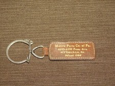 Vintage Old Car Key Chain Plastic Motive Parts Co Of Pittsburgh Pa