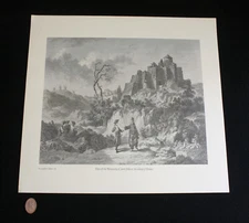 Engraving, View Of Monastery Of St John,Patmos. 1782. (49cm x 34cm.1999)