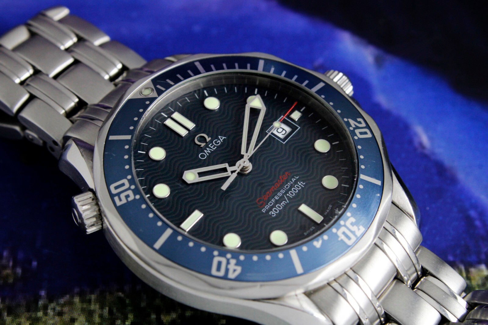 Omega Seamaster Professional 41mm Blue Wave Watch Early Cyber Monday