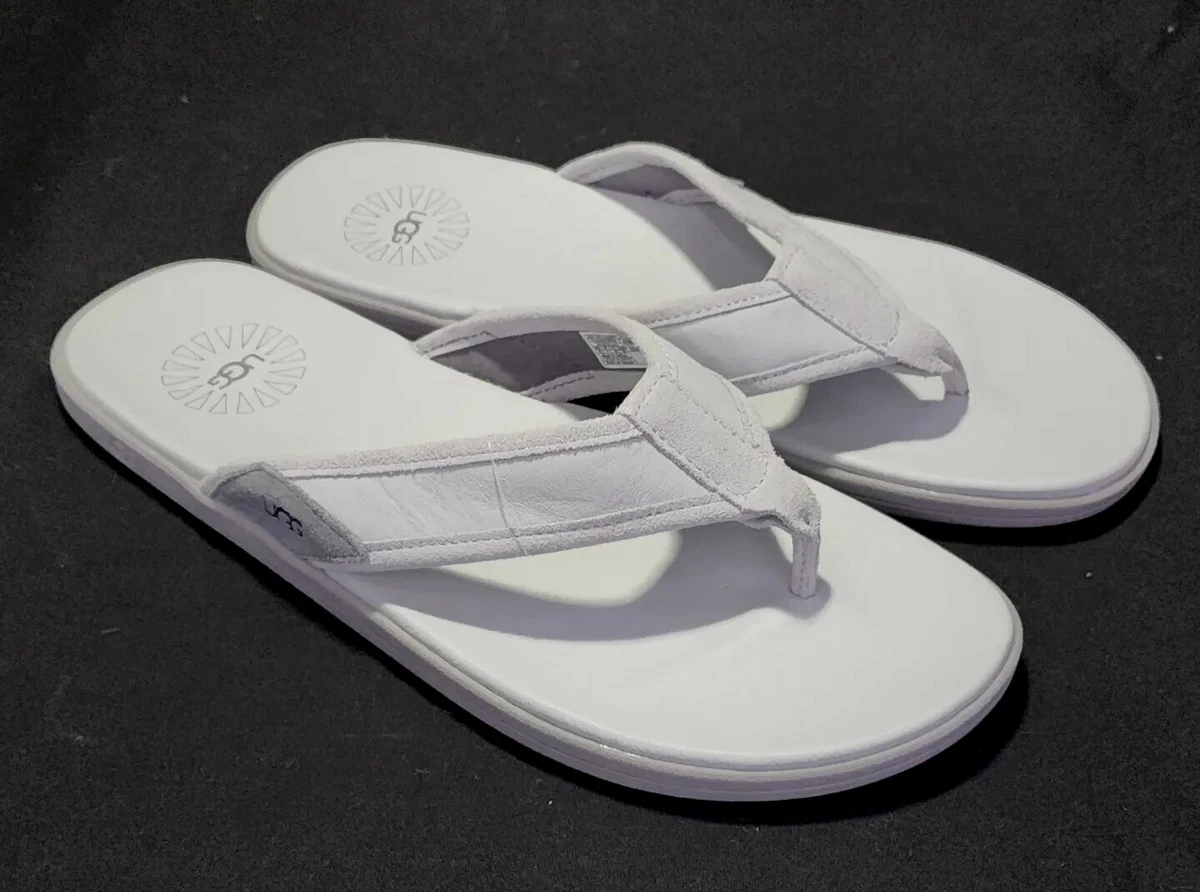 UGG Seaside Flip 1124899 Beach Pool Flip Flops Size 12 Leather