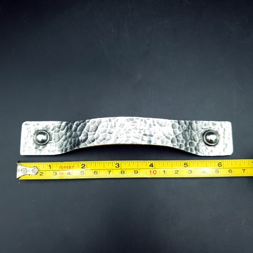 Vintage Royal Selangor Pewter Bow Handle set of 2 handles 160mm Hammered effect - Picture 12 of 14