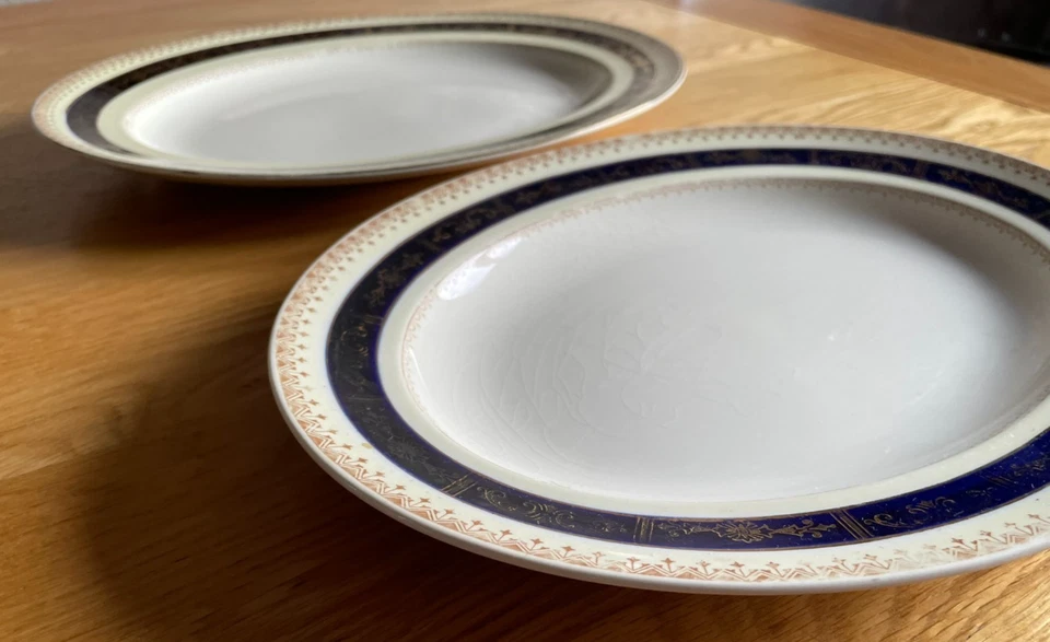 2 Alfred Meakin "Bleu de Roi" Serving Plates - Image 3 of 4