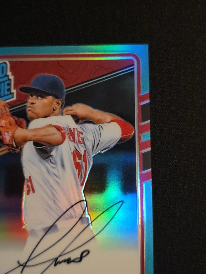 2017 Donruss Optic Alex Reyes *ON CARD* Aqua /125 Rated Rookie Auto - Image 4 of 4