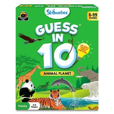Skillmatics Guess in 10 Animal Planet, Card Game, Perfect for Boys, Girls, Ki...