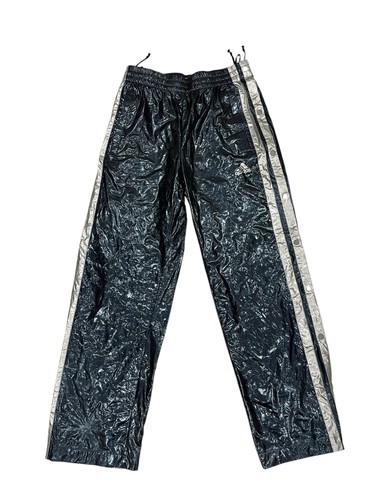 Rare Adidas Sample Climaproof Wind Shinny Sweatpants Side Button Large Japan
