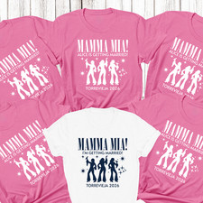 Custom Personalised Hen Party T shirts Team Bride Bride Tribe Disco Mamma Mia