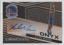 2020-21 Panini Obsidian Onyx Electric Etch Orange /50 Kaleb Wesson #ONY-KWE Auto