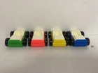 Vintage Fisher Price Little People Garage #930 Complete Set of 4 Cars White Tops
