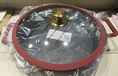 KITCHEN HQ 4.5-QUART CAST IRON NONSTICK BRAISER ''MERLOT''  *BRAND NEW*