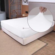 Soft Stretch Full Size Fitted Sheet Only - Jersey Knit, 4-Way Stretchy Snug F...