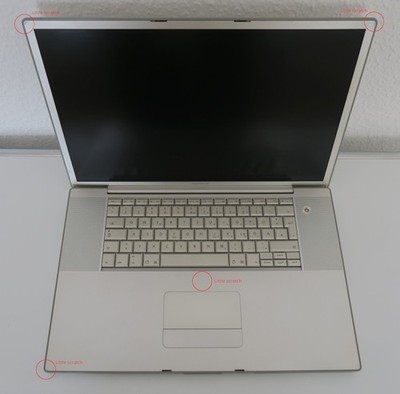 PowerBook G4 17-inch 1,3 GHz, 80 GB, SuperDrive (Soundcard and Battery defect)