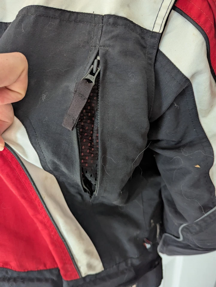 Abrigo de Invierno Joe Rocket Medio Rojo y Negro Moto de Nieve Carreras Foto 3 de 4