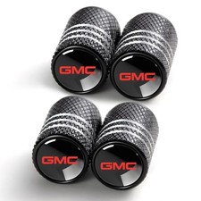 Tire Valve Stem Cap Cover for GMC Sierra Denali Canyon Terrain Yukon Black-01