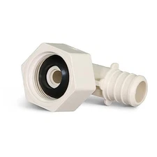 Supply Giant QQTM1212 Plastic PEX Poly Alloy 90 Degree Swivel 1/2 x 1/2 White