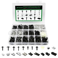 360PCS Auto Body Bolt U-Nut Clip Kit for GM Ford Chrysler - Car Repair Essenti