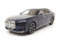 Bmw I7 2022 Blau Metallic Modellauto 1:18 Minichamps