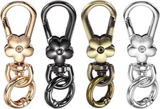 Bag Clasps Flower Snap Hook Swivel Trigger Lobster Clips For Strapping Bag