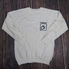 Vintage Tarala Electric Sweatshirt Women Medium White Raglan Graphic USA Made