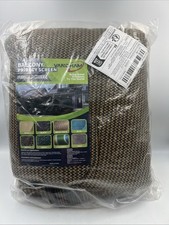 Image of Vandham Balcony Privacy Screen Fence Screen Brown 1.8 x 7.5m New