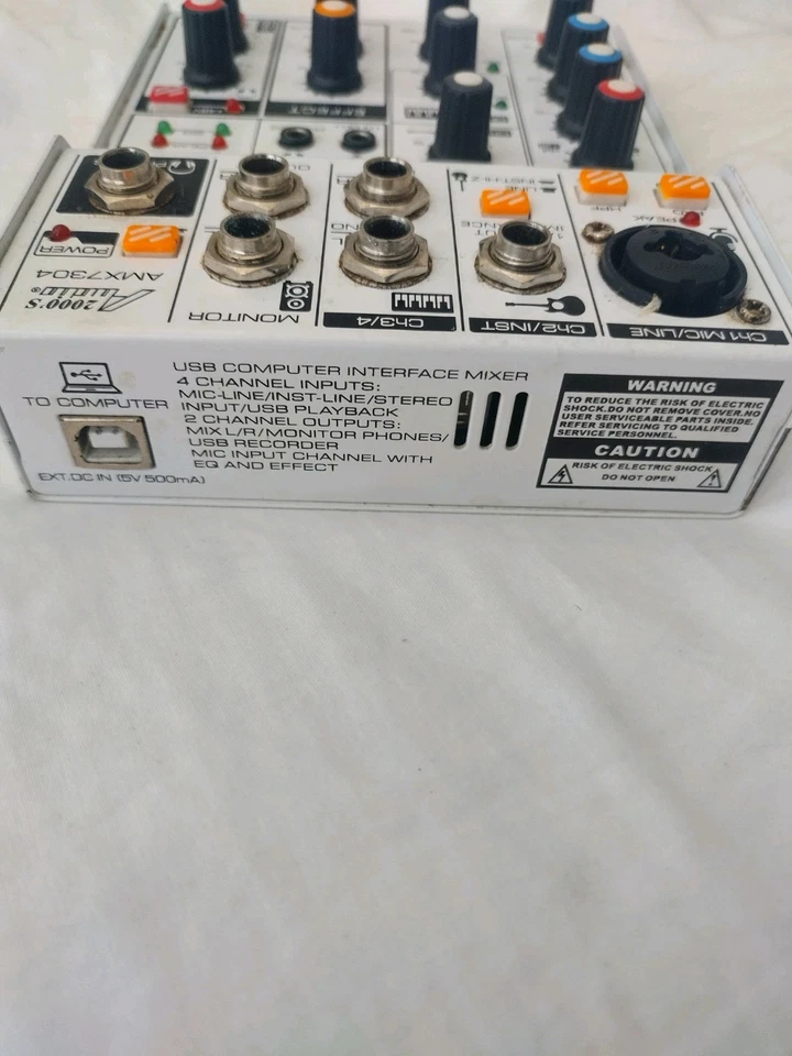 Audio2000s AMX7304 Four-Channel Audio Mixer w/USB Interface & Sound Effect-MR - Image 2 of 4