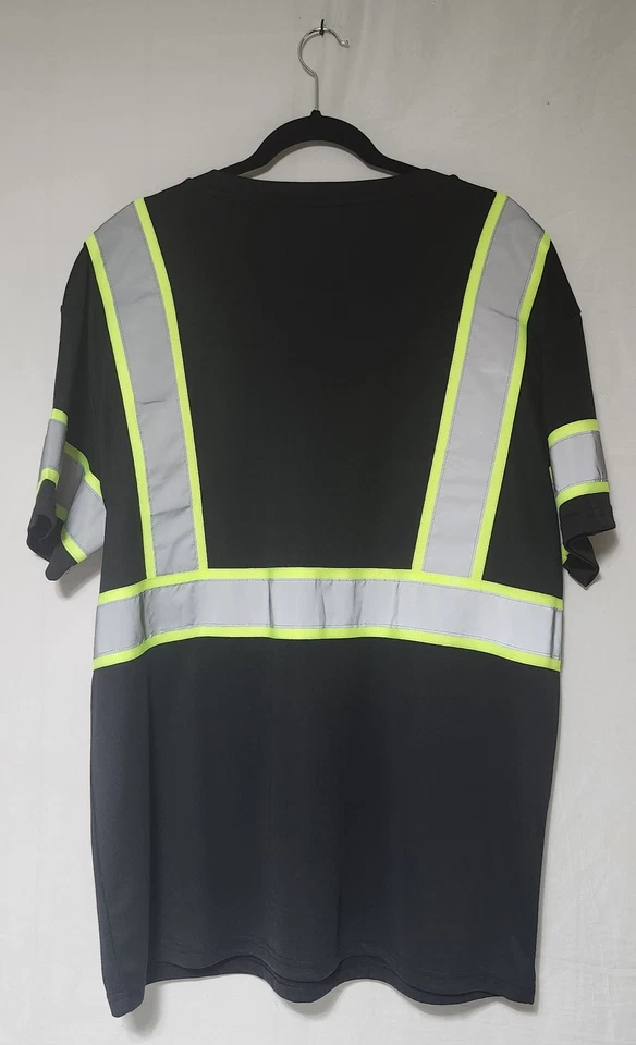 Camiseta reflectante Buffalo Outdoors para hombre con detalles de neón talla grande nueva sin etiquetas  Foto 2 de 4