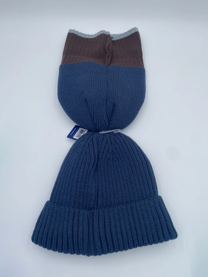 Juego de 2 gorro True Religion unisex azul marino y marrón TNMC0062 nuevo con etiquetas Foto 3 de 4