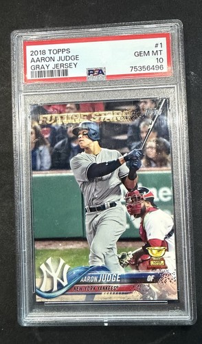 Aaron Judge 2018 Topps #1 Gray Jersey PSA 10 🔥 NY Yankees