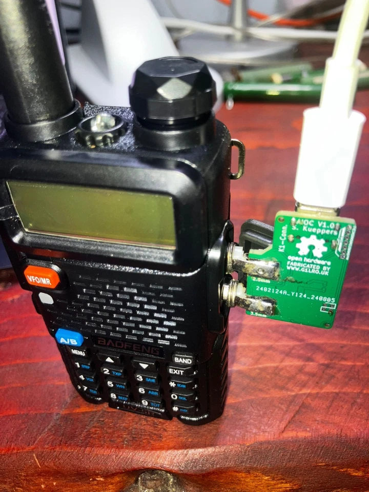 Kit adaptateur câble tout en un AIOC: son/ptt/rs232. Câble BaoFeng/USB PC - Photo 2/4
