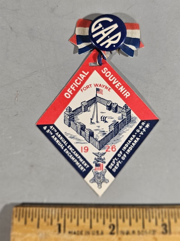 1926 47th GAR & 5th VFW ANNUAL ENCAMPMENT SOUVENIR DEPT. OF INDIANA 