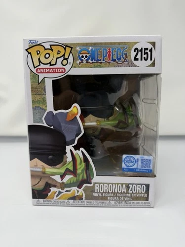 FUNKO POP! AMAZON EXCLUSIVE ONE PIECE RORONOA ZORO KING OF HELL NIB #2151 SEE DE