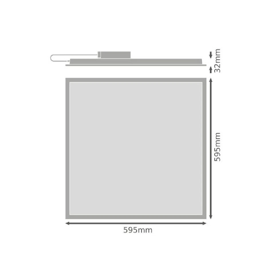 Pannello LED 36W 3600lm 60x60cm Bianco Freddo, LEDVANCE Eco - UGR22 - Immagine 2 di 3