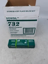 DOWSIL 732 Multi-Purpose RTV Sealant 12-Tube Case Aluminum 3oz Each