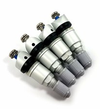 Tpms Silver Aluminum Replacement Metal Valve Stems For Smartsensor Pro Itm 4pc