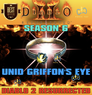 DIABLO 2 RESURRECTED SEASON 6 Unid Griffon's Eye - Diadem D2R LADDER