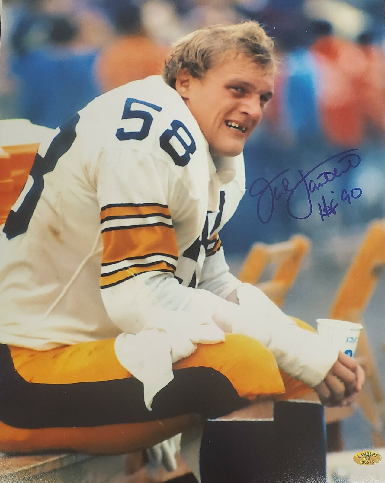Autographed Jersey Jack Lambert Autographed Pittsburgh Steelers