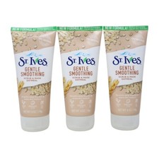 Pack of 3x St. Ives Gentle Smoothing Oatmeal Face Scrub Mask, 6 Oz