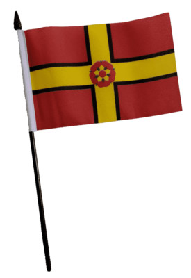 Northamptonshire kleine Handflagge (6'' x 4'')