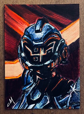The Paradigm Fortnite PSC 1/1  Hand Drawn Sketch Card by CJ Morris ACEO