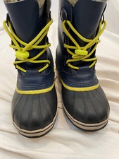 Sorel Kids 6 Youth Yoot Pac Nylon Waterproof Winter Snow Boots Navy NY1443-591