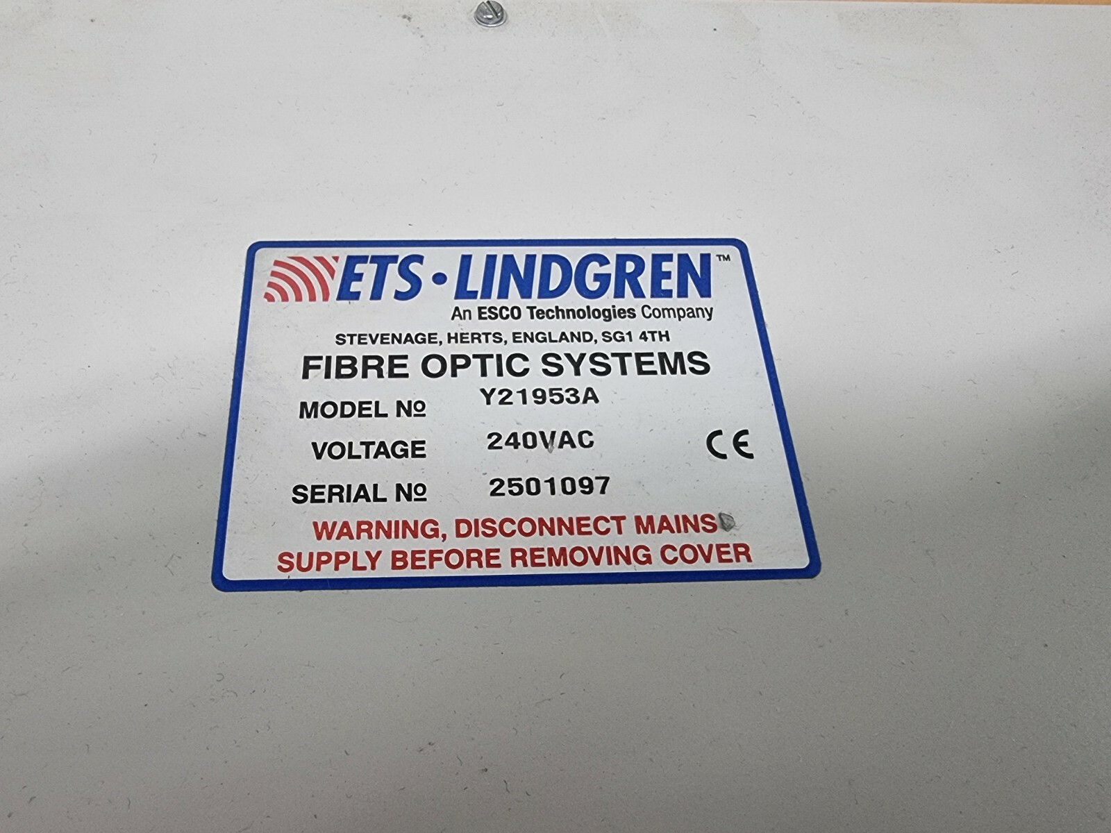 ETS-LINDGREN Y21953A : Fiber Optic Systems