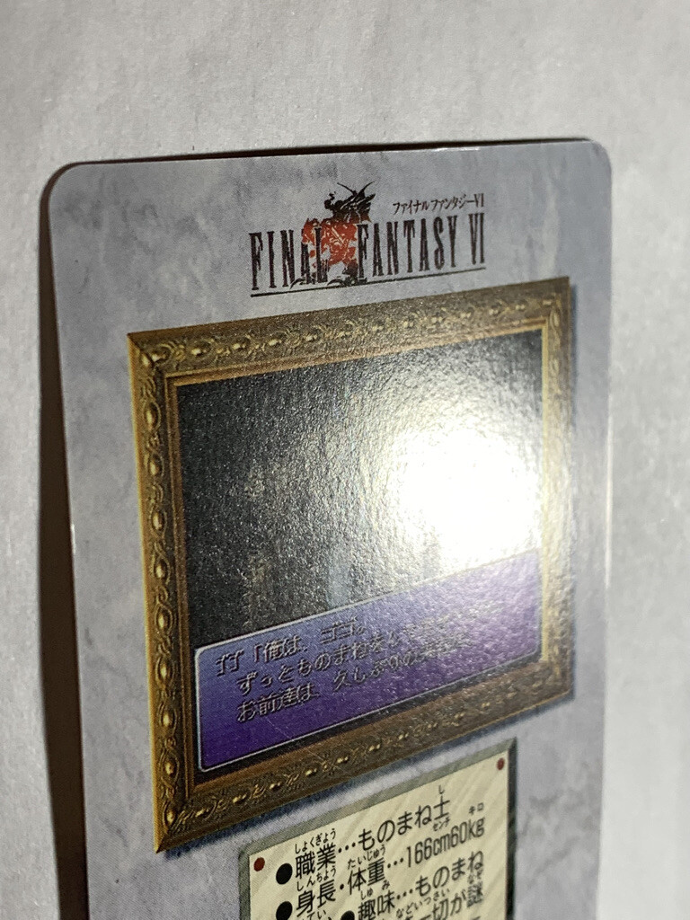 Final Fantasy Ⅵ テレホンカード ティナ 1994 BGS 10 Final Fantasy Ⅵ テレホンカード ティナ 1994 BGS 10 Final