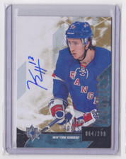 2014-15 UD ULTIMATE COLLECTION AUTOGRAPHED ROOKIES #96 KEVIN HAYES /299 RANGERS