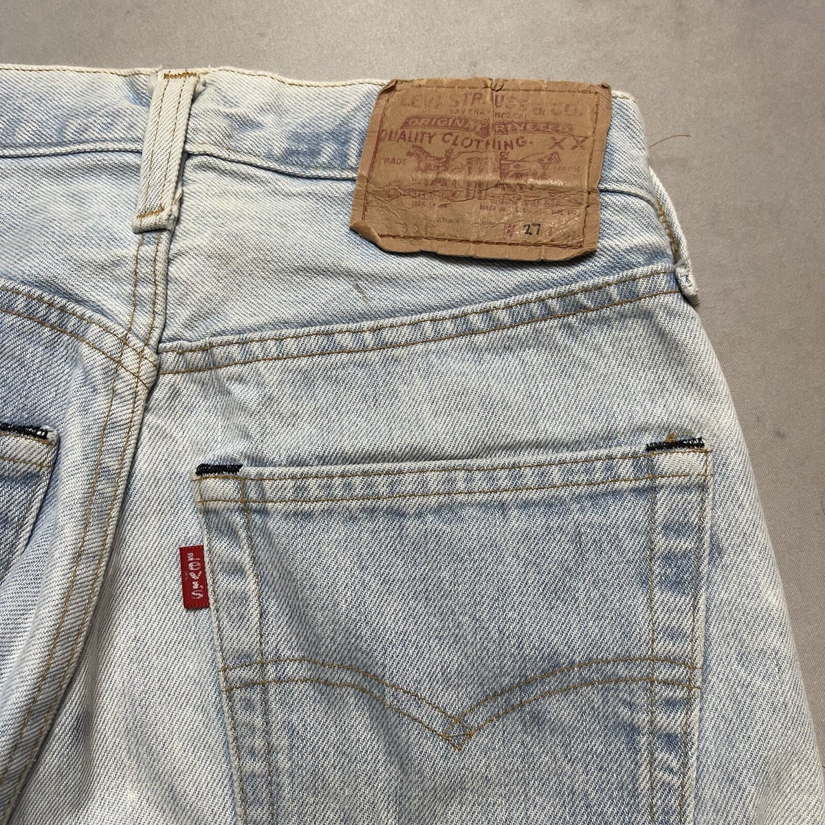 Vintage Levis 501 Redline Selvedge 80s 90s Denim Jeans fit