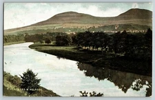 VTG 1900s Divided Back River Tweed & Melrose Scotland UK Postcard