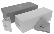 Christian Dior Small Eyeglasses Optical White Case Pouch Cloth New Authentic