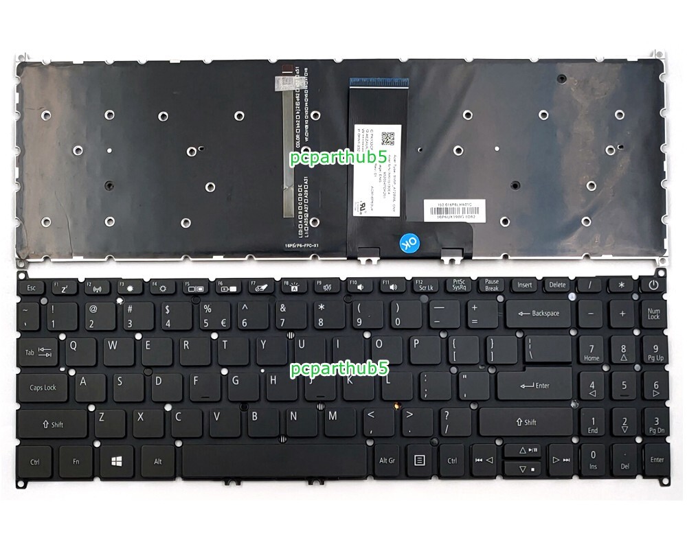 Repose-Main Et Clavier Original Pour Acer Aspire A515-44 - Noir Français