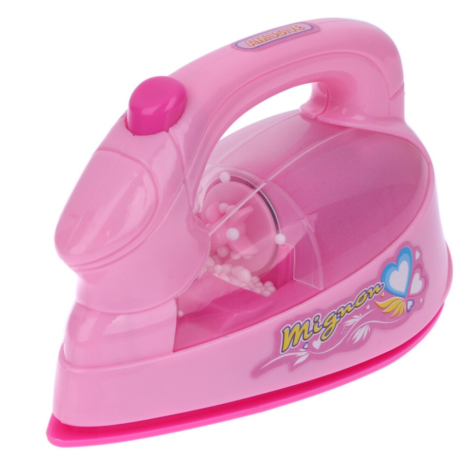 Mini Electric Iron Lightup Simulation Kids Children Play House Toy eBay