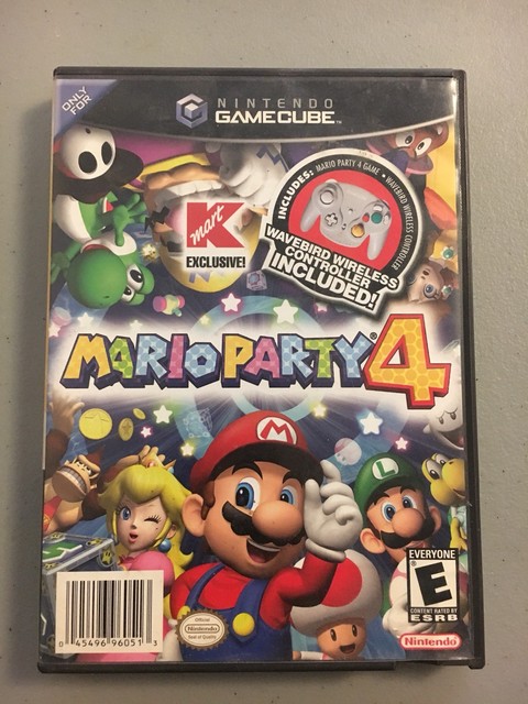 Mario Party 4 Nintendo GameCube Black Label Complete Tested Kmart Exclusive Rare