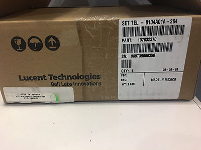 NEW Avaya 8104 Telephone w/ Power Supply (107832362) (White)